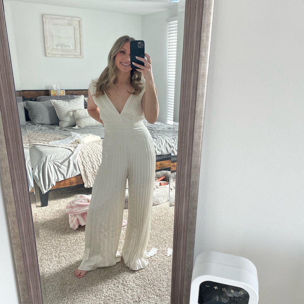 Elegant Cream Jumpsuit